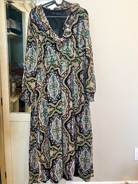 Baroque Print Dress